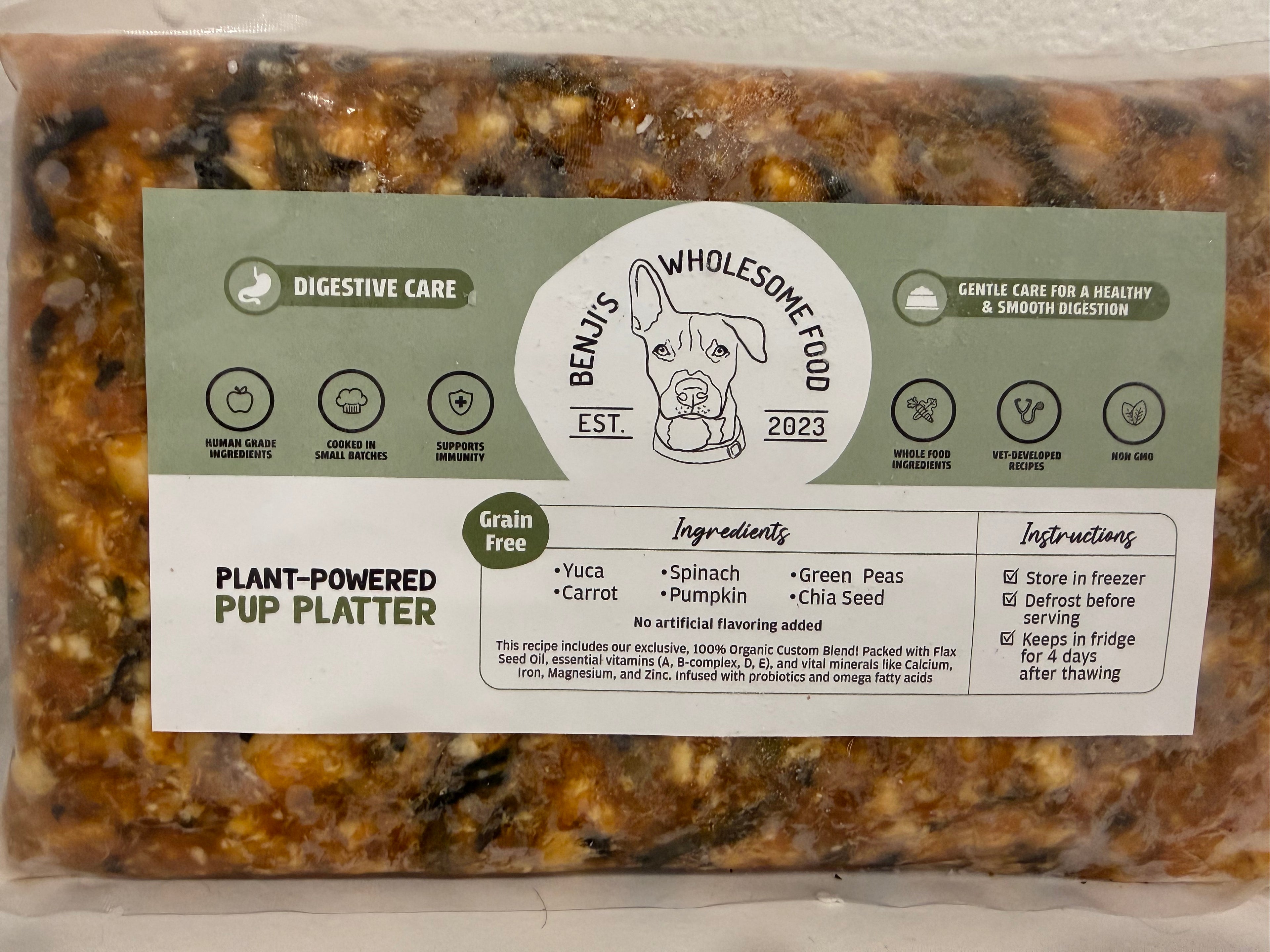 Benjis Wholesome Food- 1lb Veggie