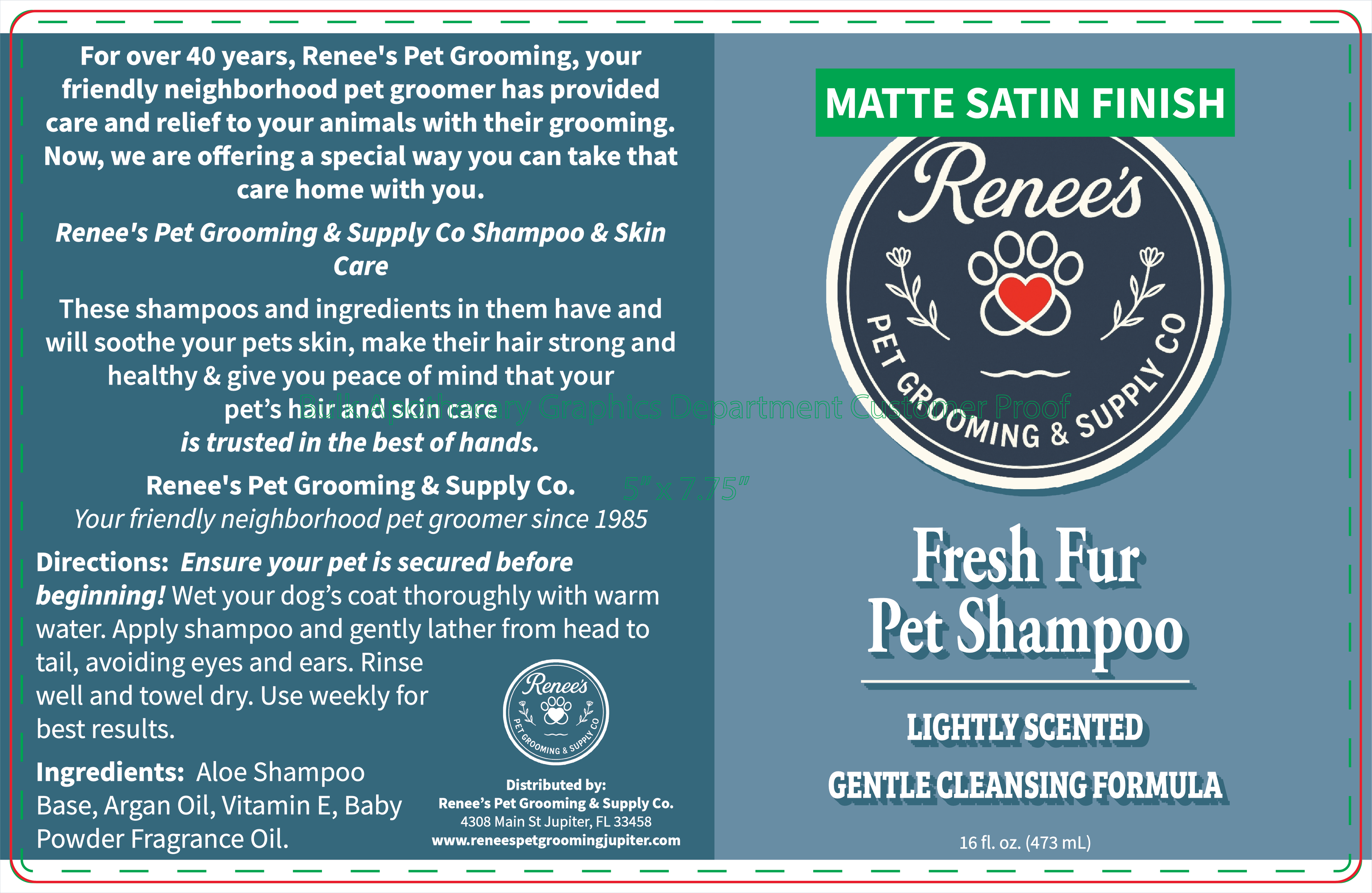 Renee's Fresh Fur Shampoo