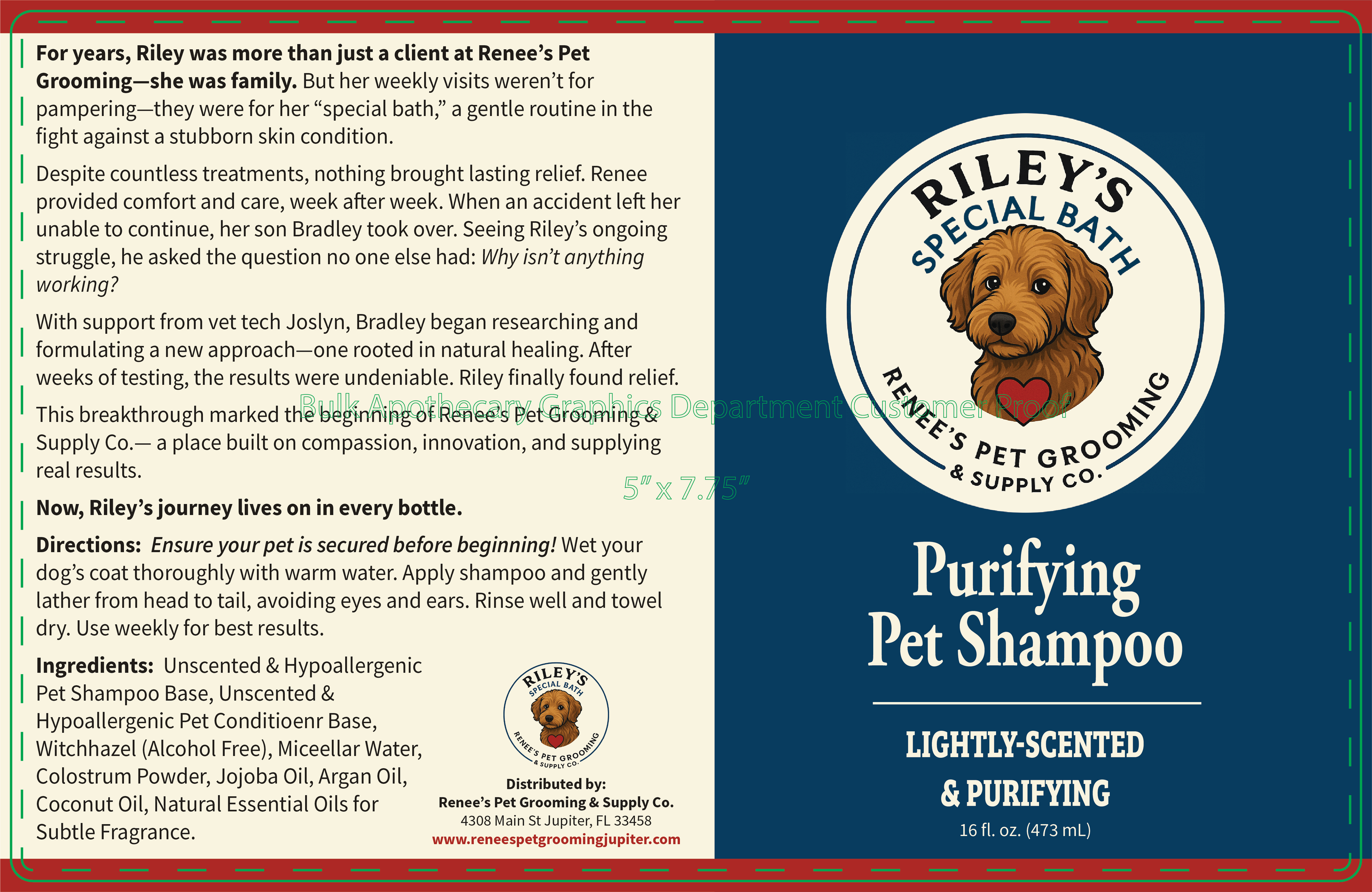 Riley’s Special Bath Pet Shampoo