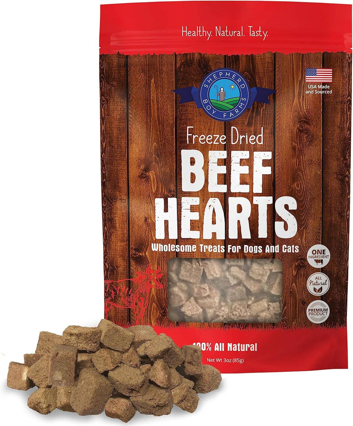 Freeze Dried Beef Heart Treats